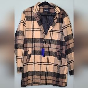 chouyatou Big Notch Single Breasted Coat